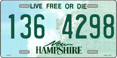 NH license plate 1364298