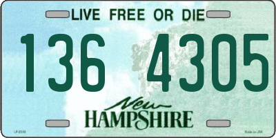 NH license plate 1364305
