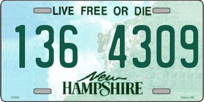 NH license plate 1364309