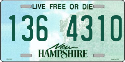 NH license plate 1364310