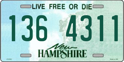 NH license plate 1364311