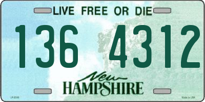 NH license plate 1364312
