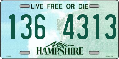 NH license plate 1364313