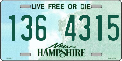 NH license plate 1364315