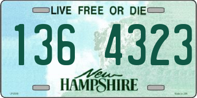 NH license plate 1364323