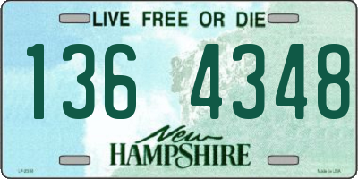 NH license plate 1364348