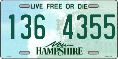 NH license plate 1364355