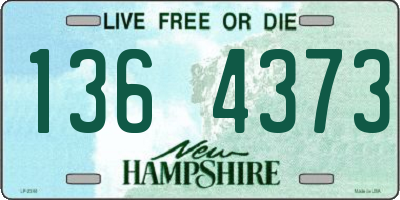 NH license plate 1364373