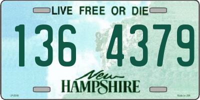 NH license plate 1364379