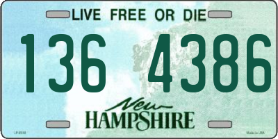 NH license plate 1364386