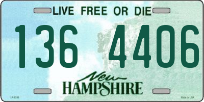 NH license plate 1364406