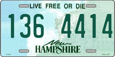 NH license plate 1364414