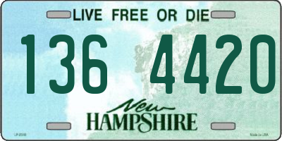 NH license plate 1364420