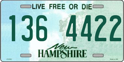 NH license plate 1364422