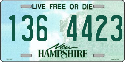 NH license plate 1364423