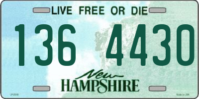 NH license plate 1364430