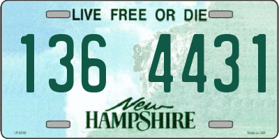 NH license plate 1364431