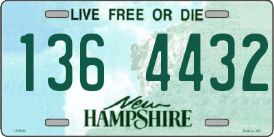 NH license plate 1364432