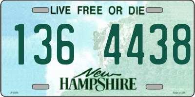 NH license plate 1364438