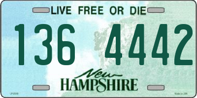 NH license plate 1364442