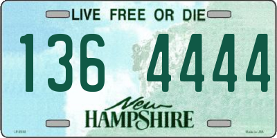 NH license plate 1364444