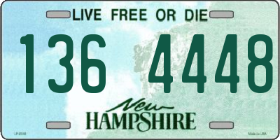 NH license plate 1364448