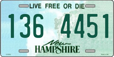 NH license plate 1364451