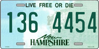 NH license plate 1364454