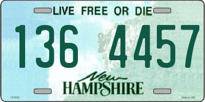 NH license plate 1364457