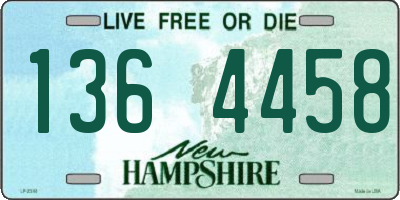 NH license plate 1364458
