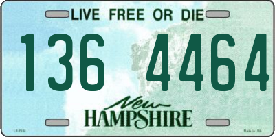 NH license plate 1364464