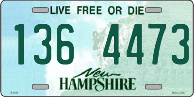 NH license plate 1364473