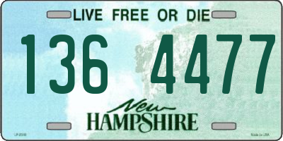 NH license plate 1364477