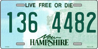 NH license plate 1364482