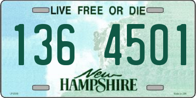 NH license plate 1364501