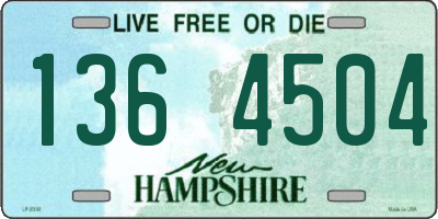 NH license plate 1364504