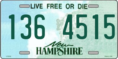 NH license plate 1364515