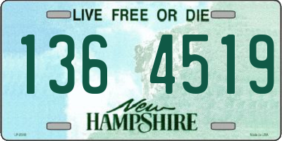 NH license plate 1364519