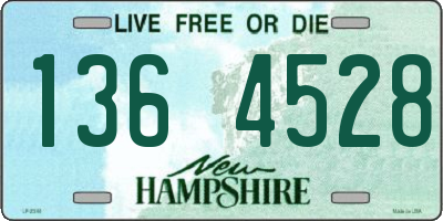 NH license plate 1364528