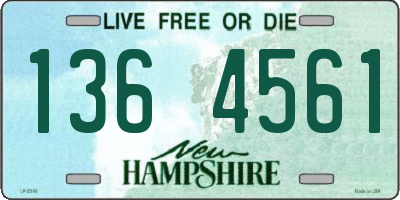 NH license plate 1364561