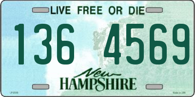 NH license plate 1364569