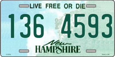 NH license plate 1364593