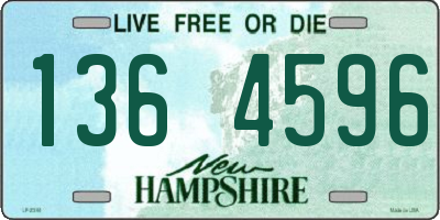 NH license plate 1364596