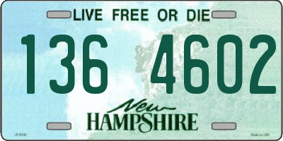NH license plate 1364602