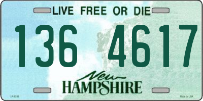 NH license plate 1364617
