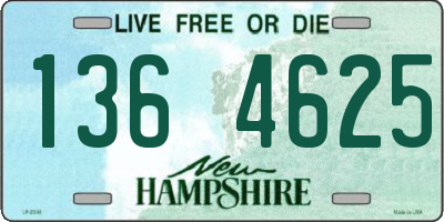 NH license plate 1364625
