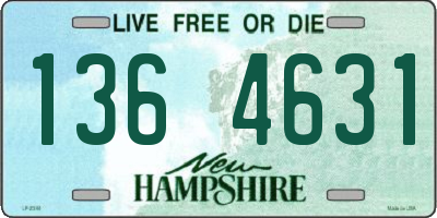 NH license plate 1364631