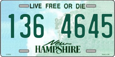 NH license plate 1364645