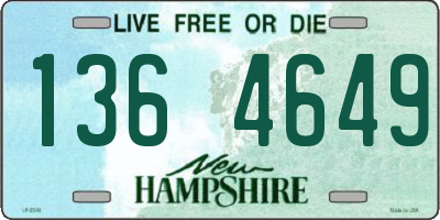 NH license plate 1364649