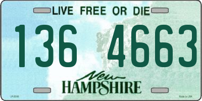 NH license plate 1364663
